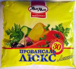 Майонез столовый низкокалорийный "Провансаль-люкс легкий 30% жира"